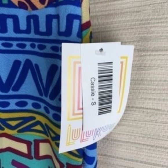 LuLaRoe Cassie Skirt Multi Color Bohemian Tribal Aztec Retro Print Pencil Skirt - Picture 6 of 9